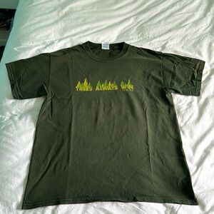 Fernie BC Vintage Trees Always Win T-Shirt. Mens LG. Pit-Pit 19.5” (yr 2006)